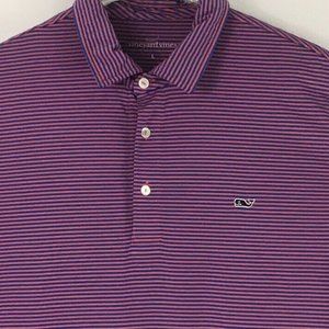 VINEYARD VINES Kennedy Stripe Golf Performance Polo *HP*